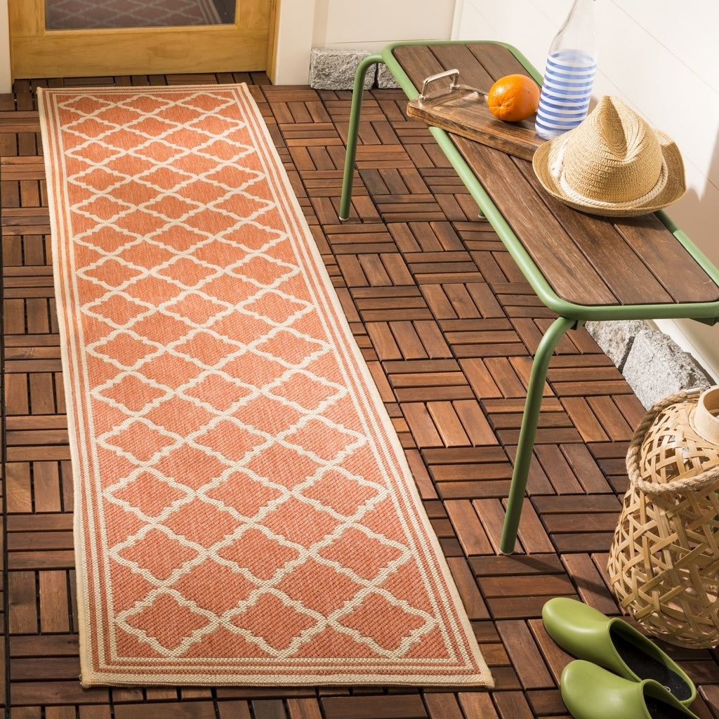 safavieh clearance beach house bhs121p rust rug