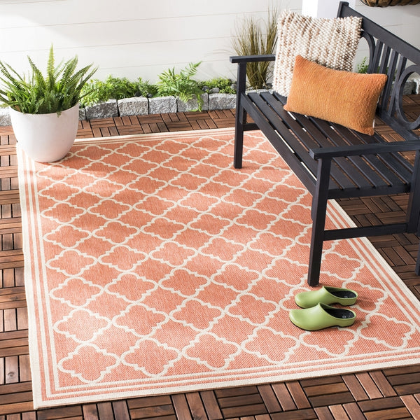 safavieh clearance beach house bhs121p rust rug