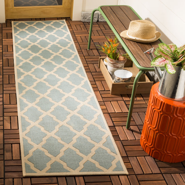 Safavieh Clearance Beach House BHS122K Aqua Rug