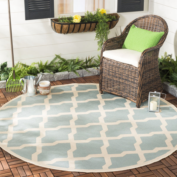 Safavieh Clearance Beach House BHS122K Aqua Rug