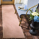 safavieh clearance beach house bhs123q red creme rug