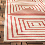 safavieh clearance beach house bhs123q red creme rug