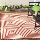 safavieh clearance beach house bhs123q red creme rug