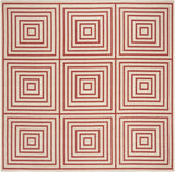 safavieh clearance beach house bhs123q red creme rug