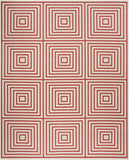 safavieh clearance beach house bhs123q red creme rug