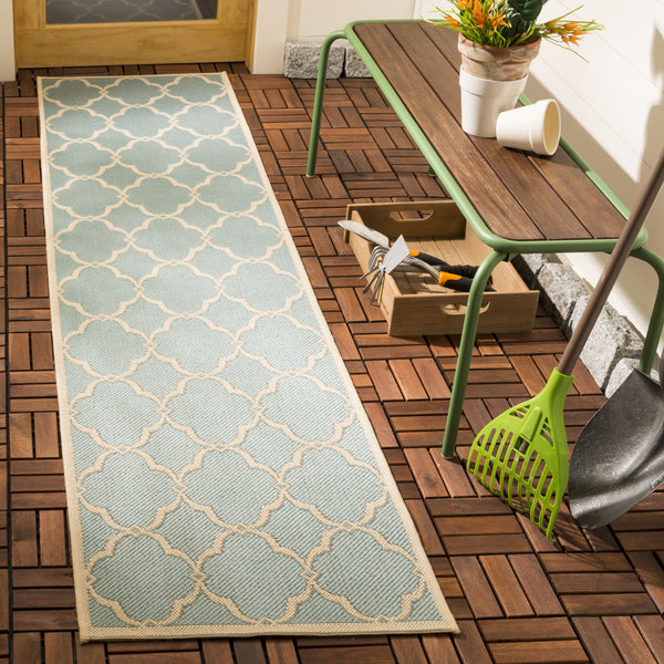 Safavieh Clearance Beach House BHS125K Aqua Rug