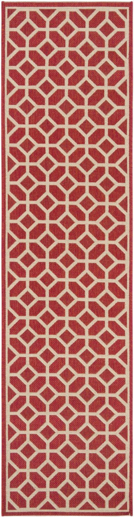 safavieh clearance beach house bhs127q red creme rug