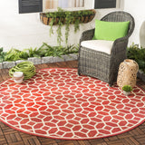 safavieh clearance beach house bhs127q red creme rug