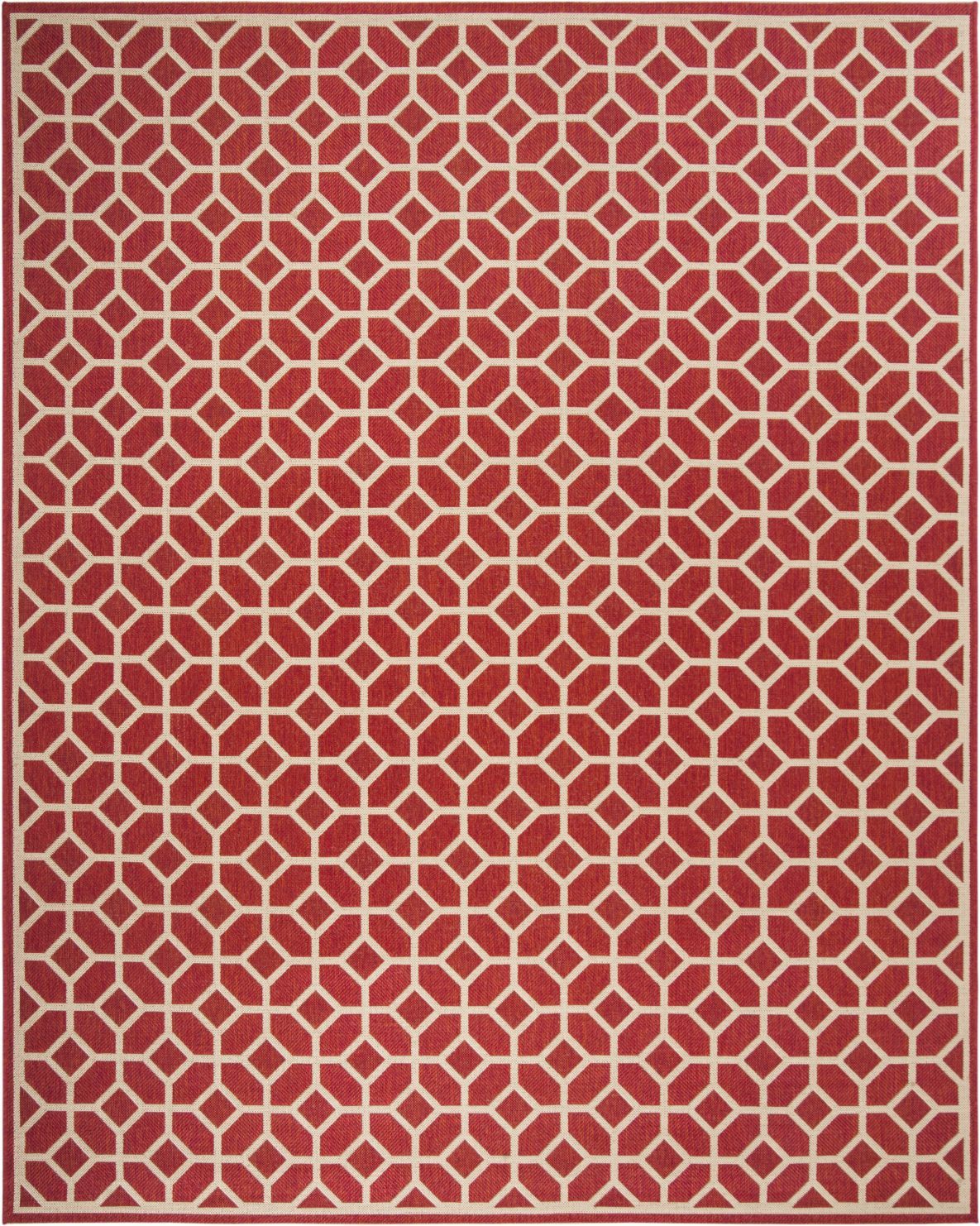 safavieh clearance beach house bhs127q red creme rug