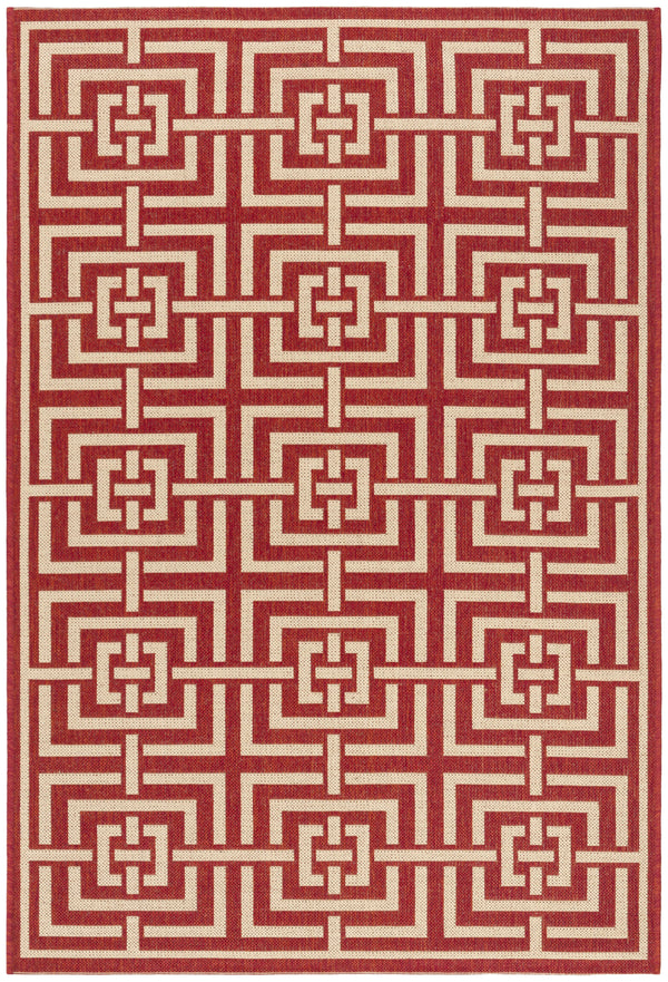 Safavieh Clearance Beach House BHS128Q Red Rug