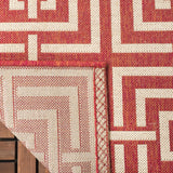 Safavieh Clearance Beach House BHS128Q Red Rug