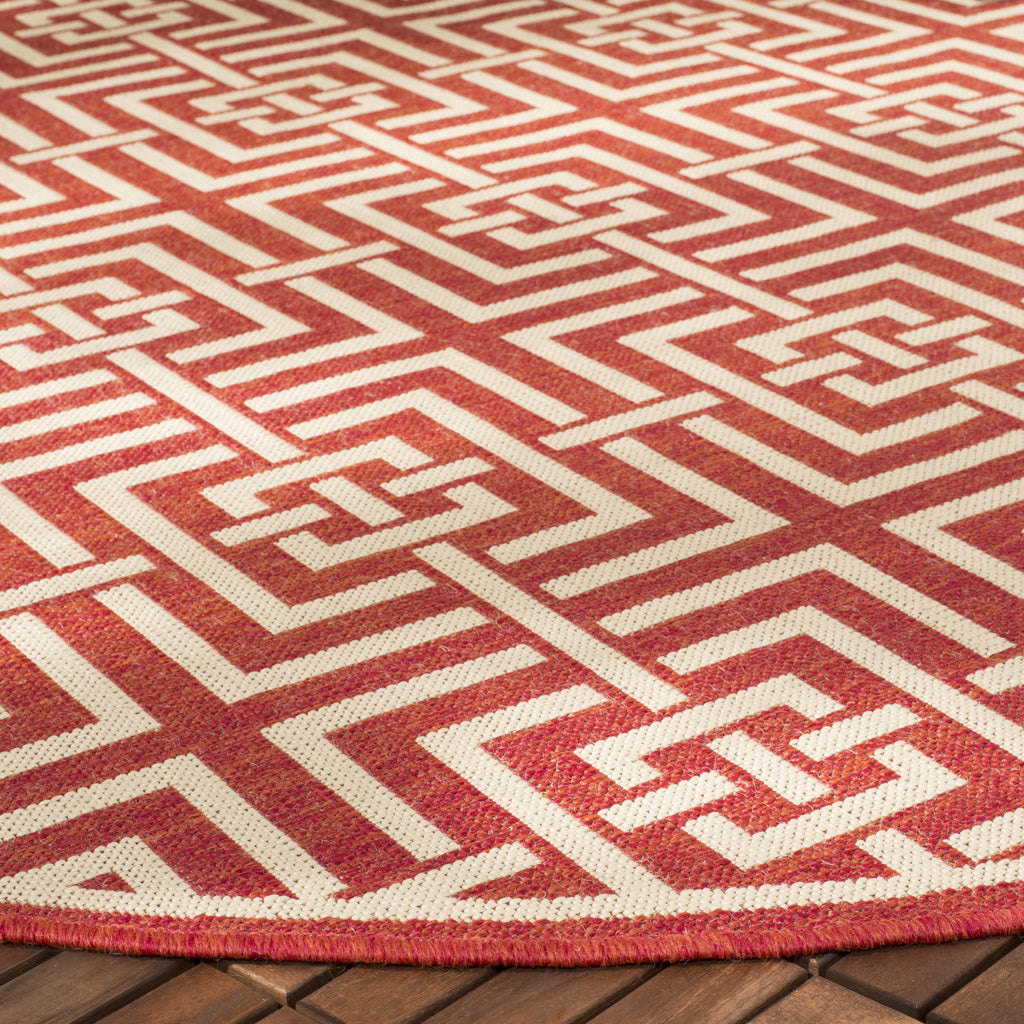 Safavieh Clearance Beach House BHS128Q Red Rug