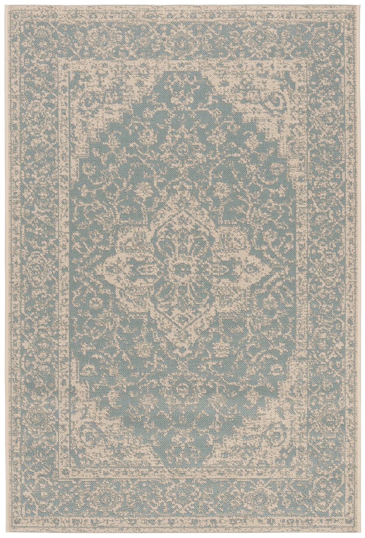 Safavieh Clearance Beach House BHS137K Aqua Rug