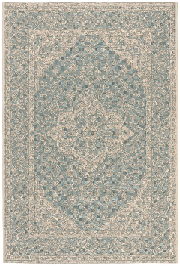 Safavieh Clearance Beach House BHS137K Aqua Rug