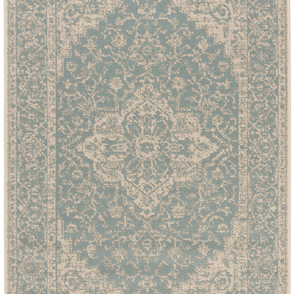 Safavieh Clearance Beach House BHS137K Aqua Rug