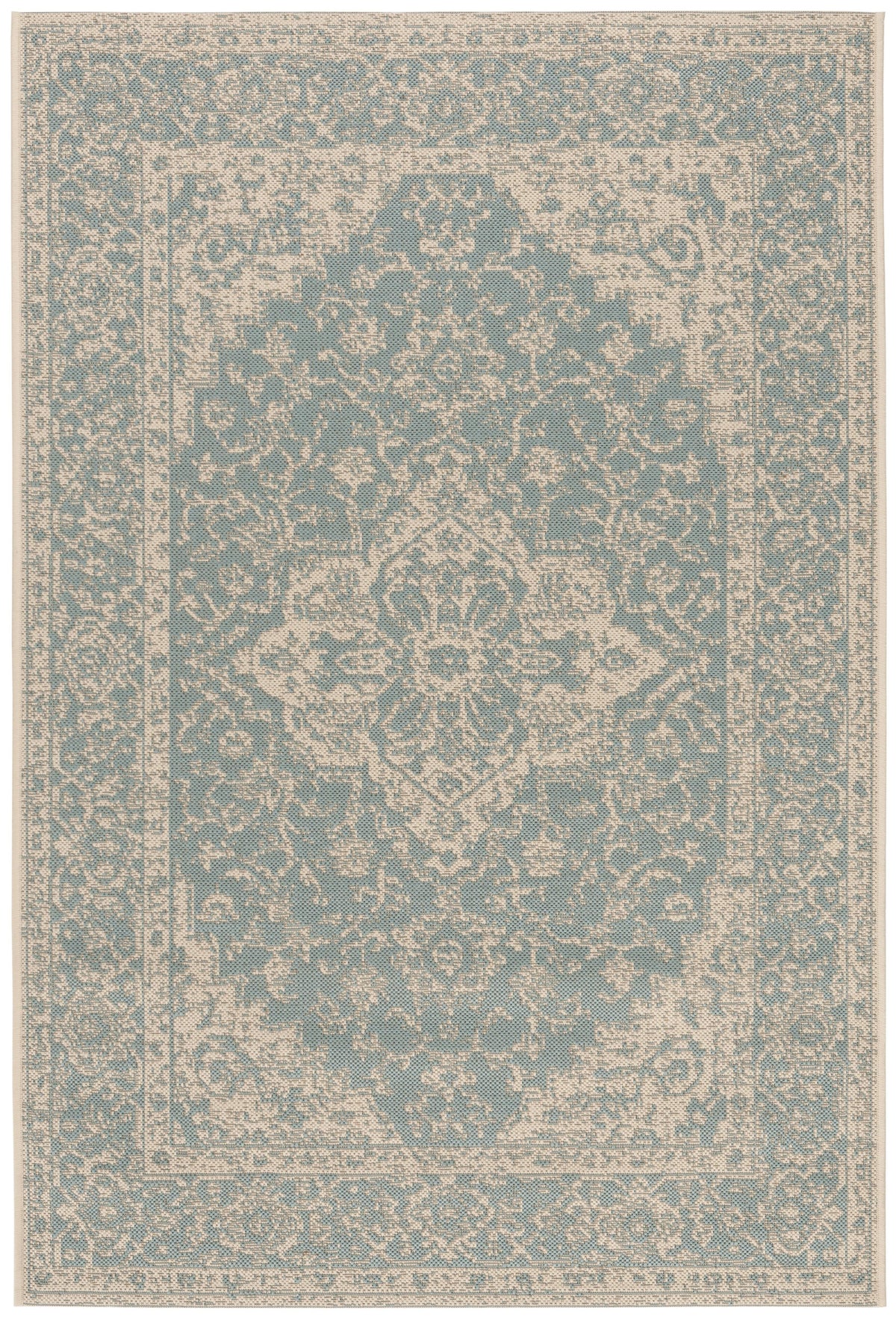 Safavieh Clearance Beach House BHS137K Aqua Rug