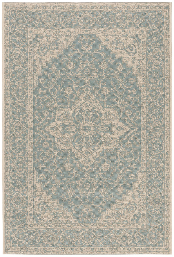 Safavieh Clearance Beach House BHS137K Aqua Rug