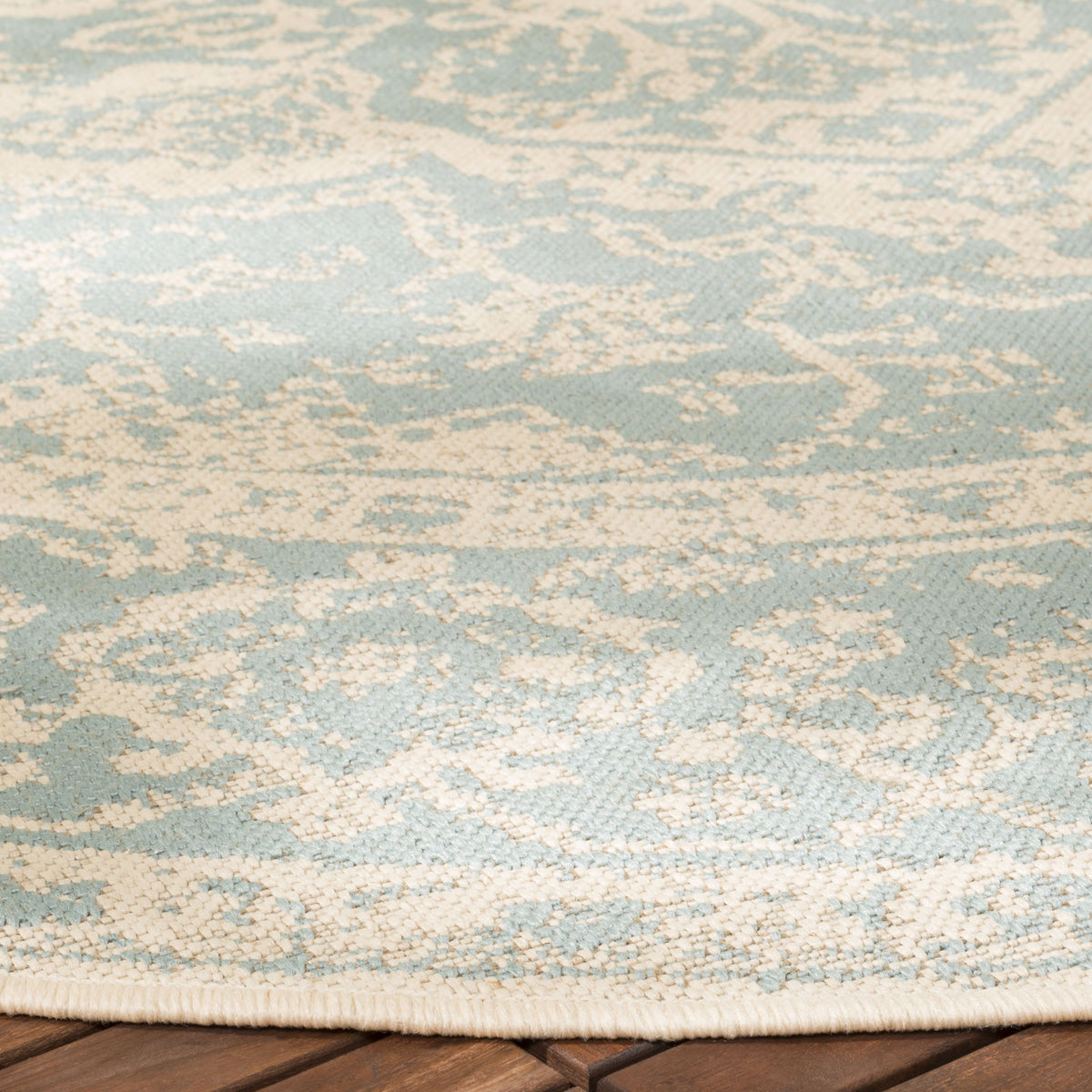 Safavieh Clearance Beach House BHS137K Aqua Rug