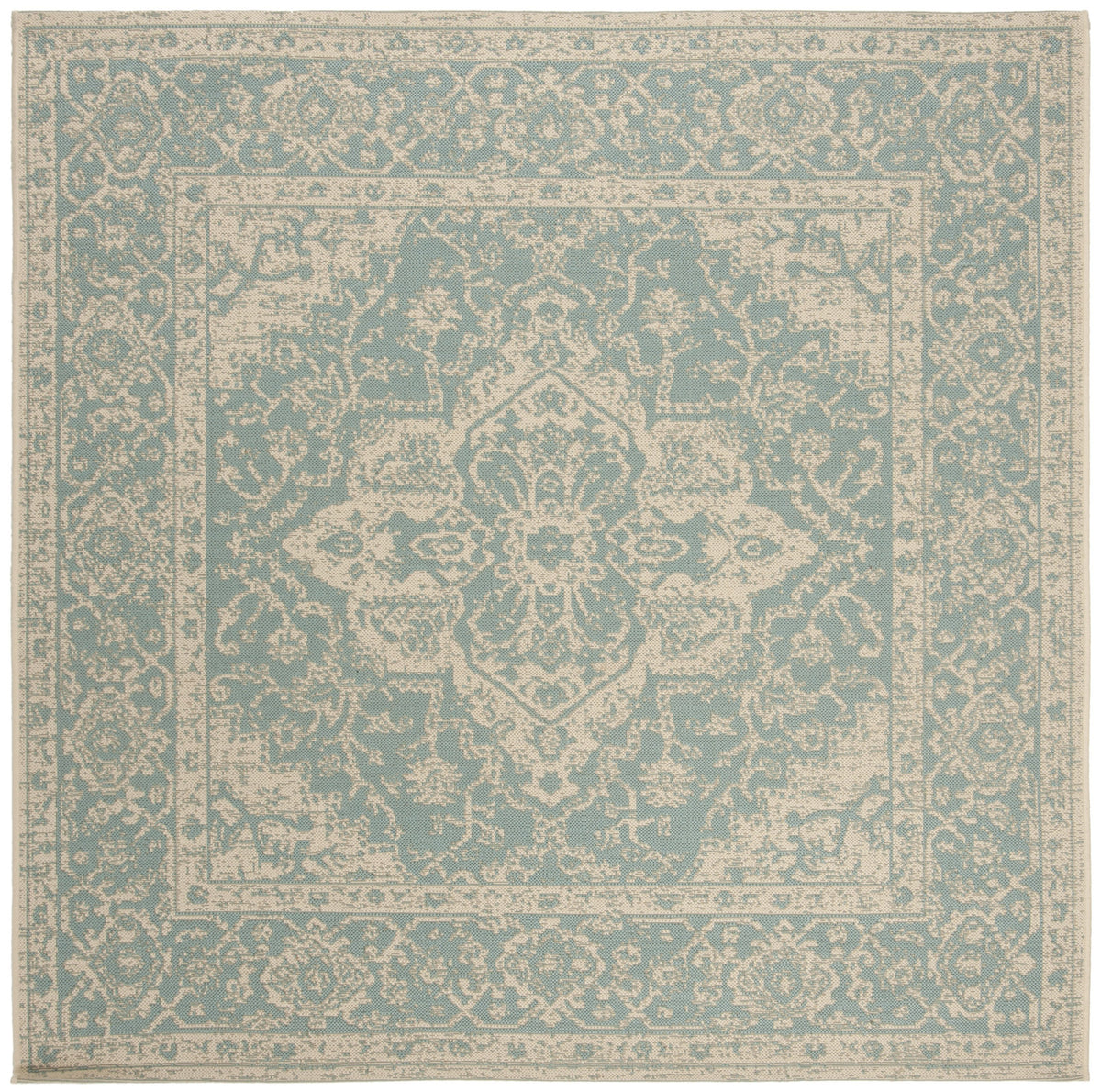Safavieh Clearance Beach House BHS137K Aqua Rug