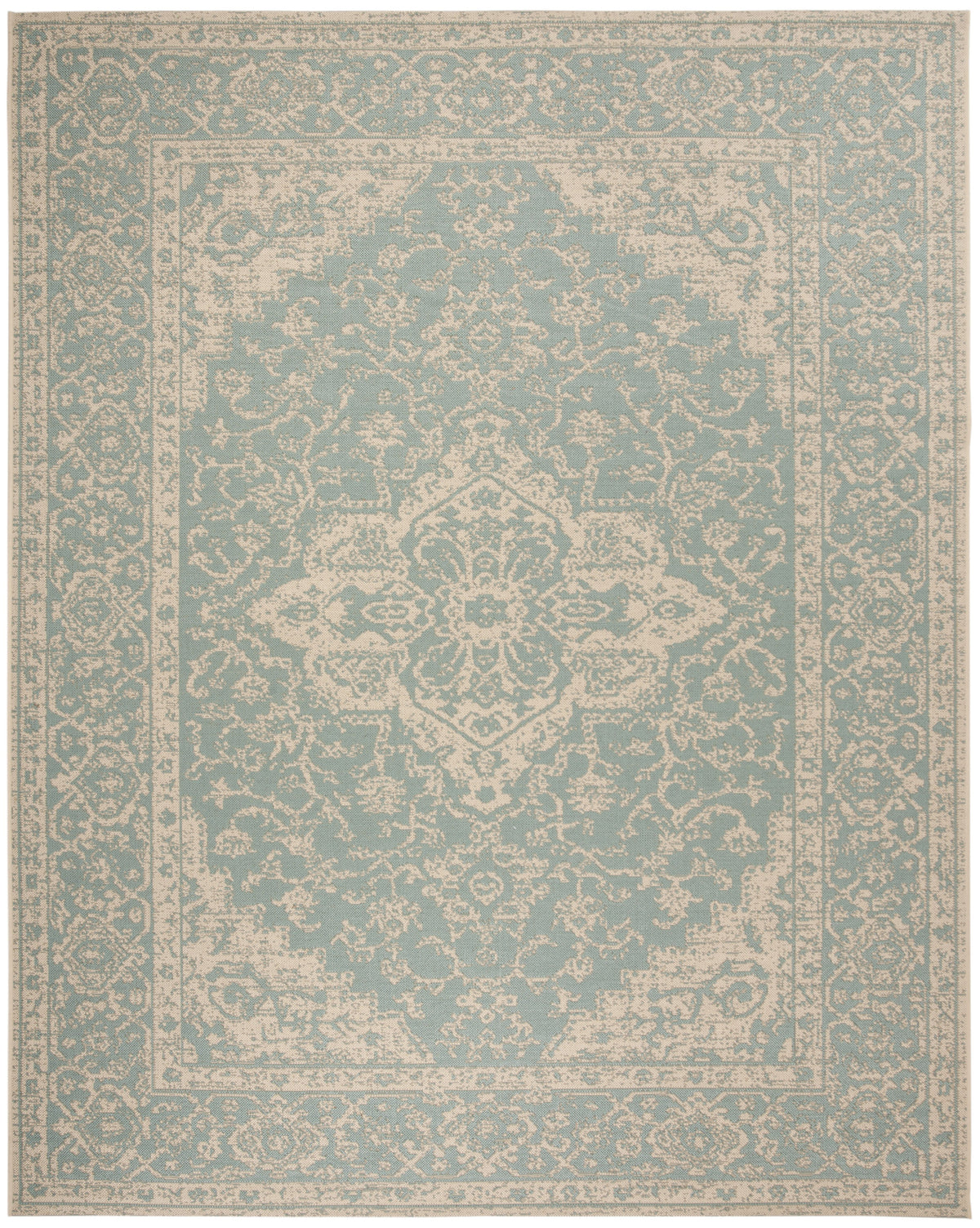 Safavieh Clearance Beach House BHS137K Aqua Rug