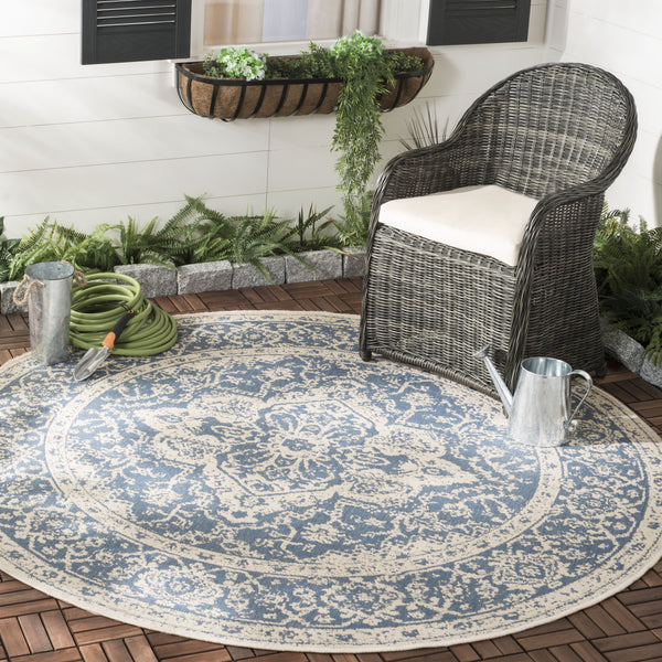 Safavieh Clearance Beach House BHS137M Blue Rug