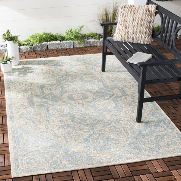Safavieh Clearance Beach House BHS138K Aqua Rug