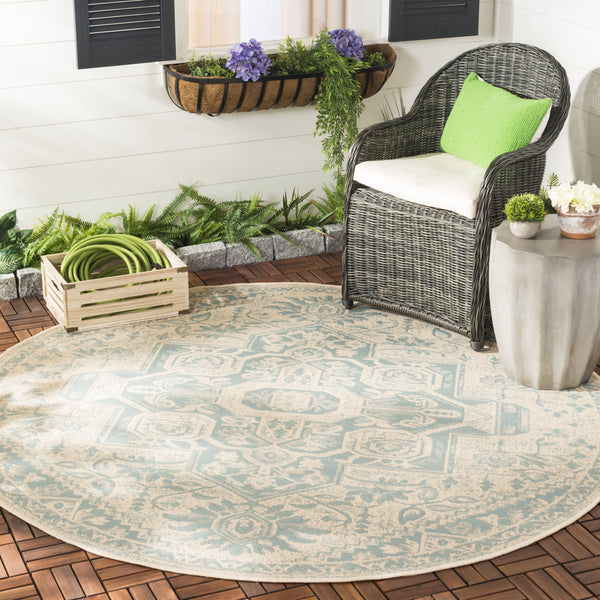 Safavieh Clearance Beach House BHS138K Aqua Rug