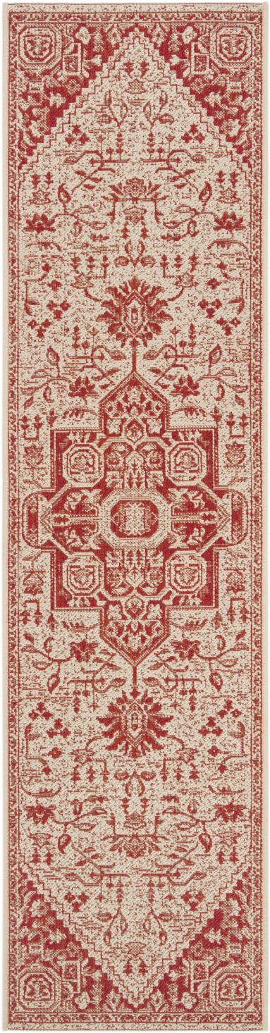 safavieh clearance beach house bhs138q red creme rug