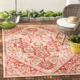 safavieh clearance beach house bhs138q red creme rug