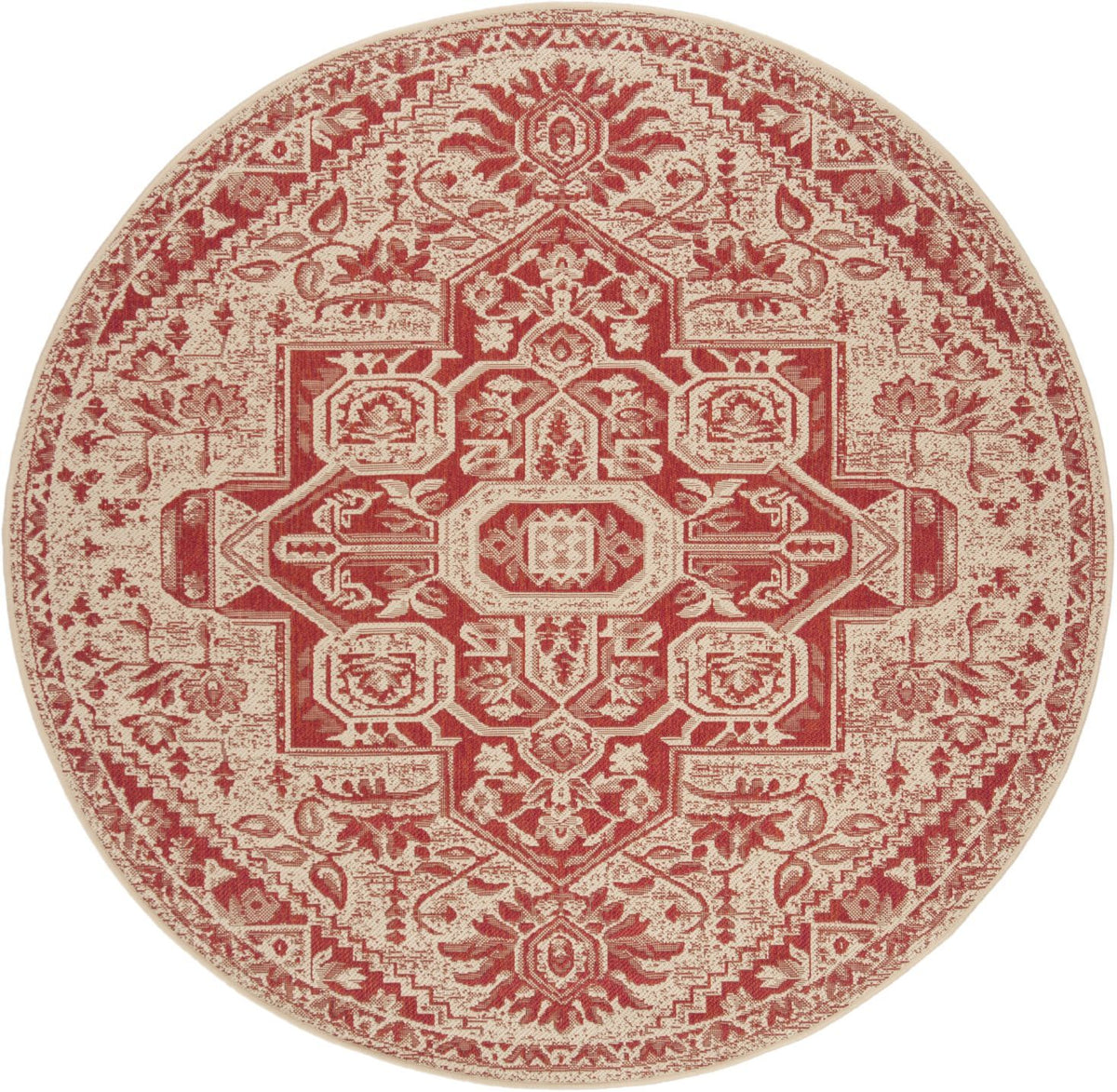 safavieh clearance beach house bhs138q red creme rug