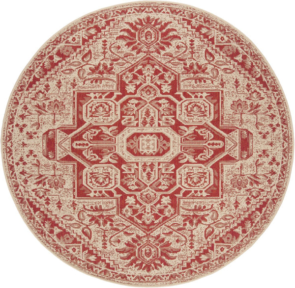 safavieh clearance beach house bhs138q red creme rug