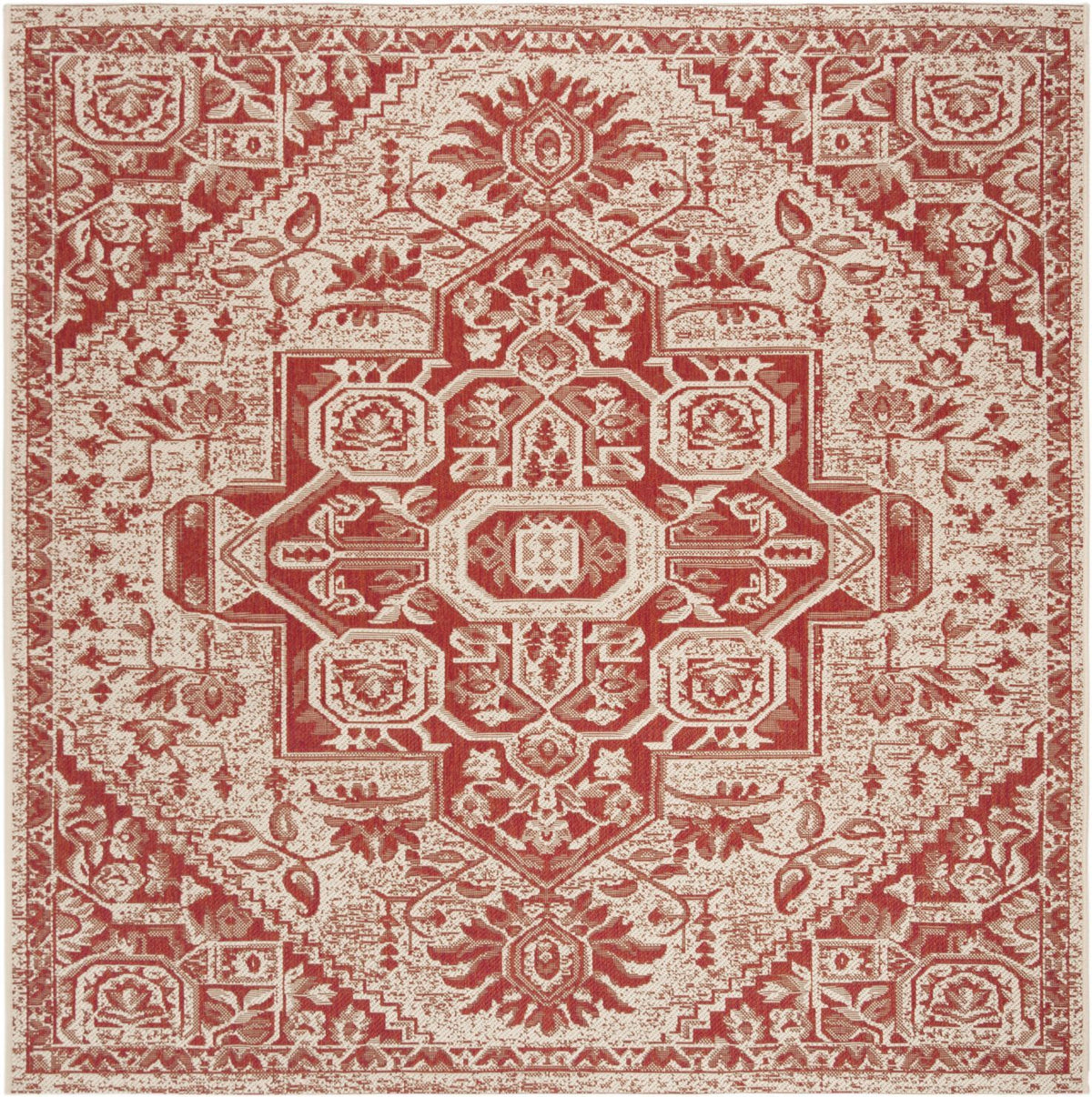 safavieh clearance beach house bhs138q red creme rug