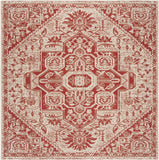 safavieh clearance beach house bhs138q red creme rug