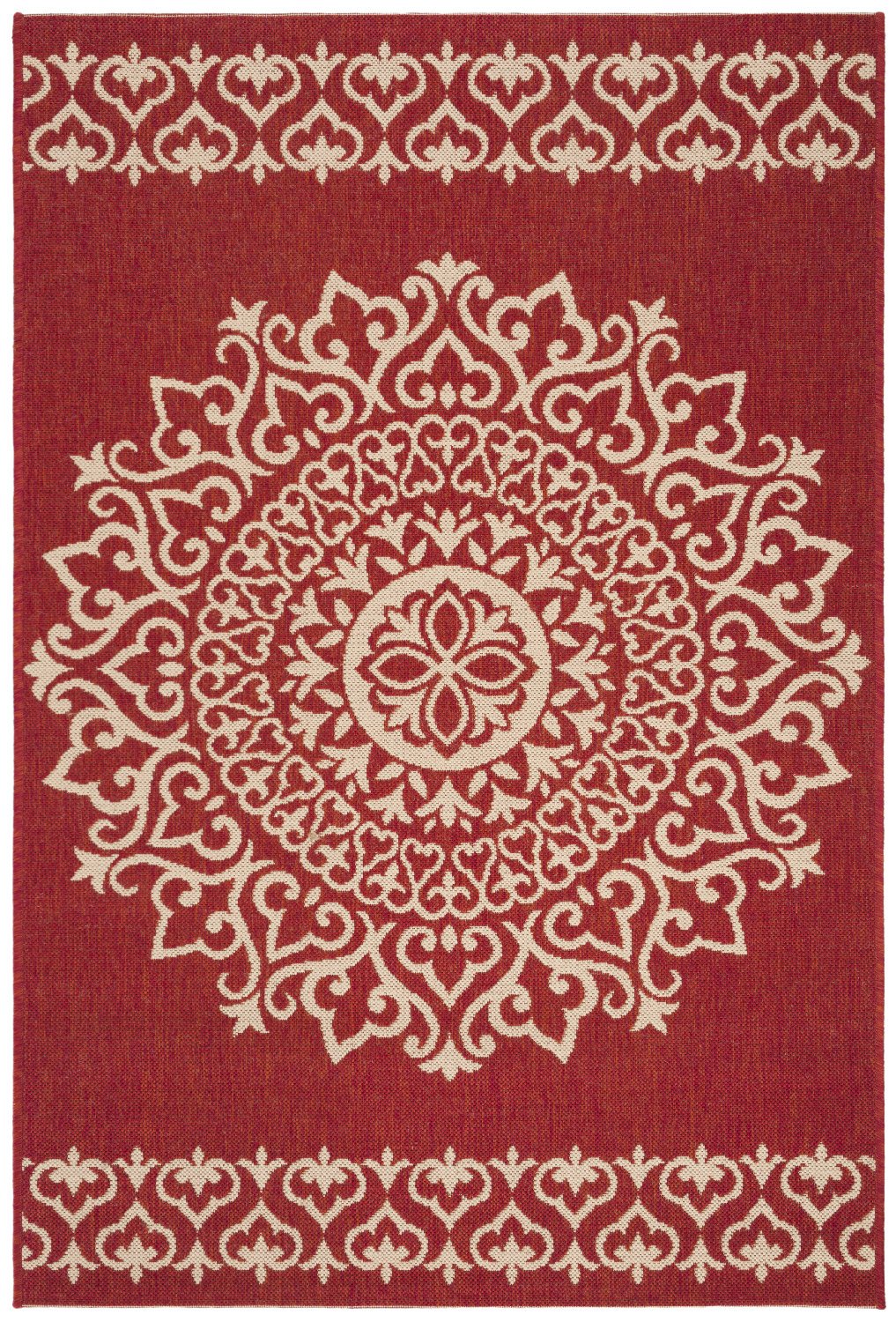 Safavieh Clearance Beach House BHS183Q Red Rug