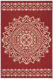 Safavieh Clearance Beach House BHS183Q Red Rug