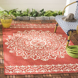 Safavieh Clearance Beach House BHS183Q Red Rug