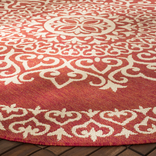Safavieh Clearance Beach House BHS183Q Red Rug
