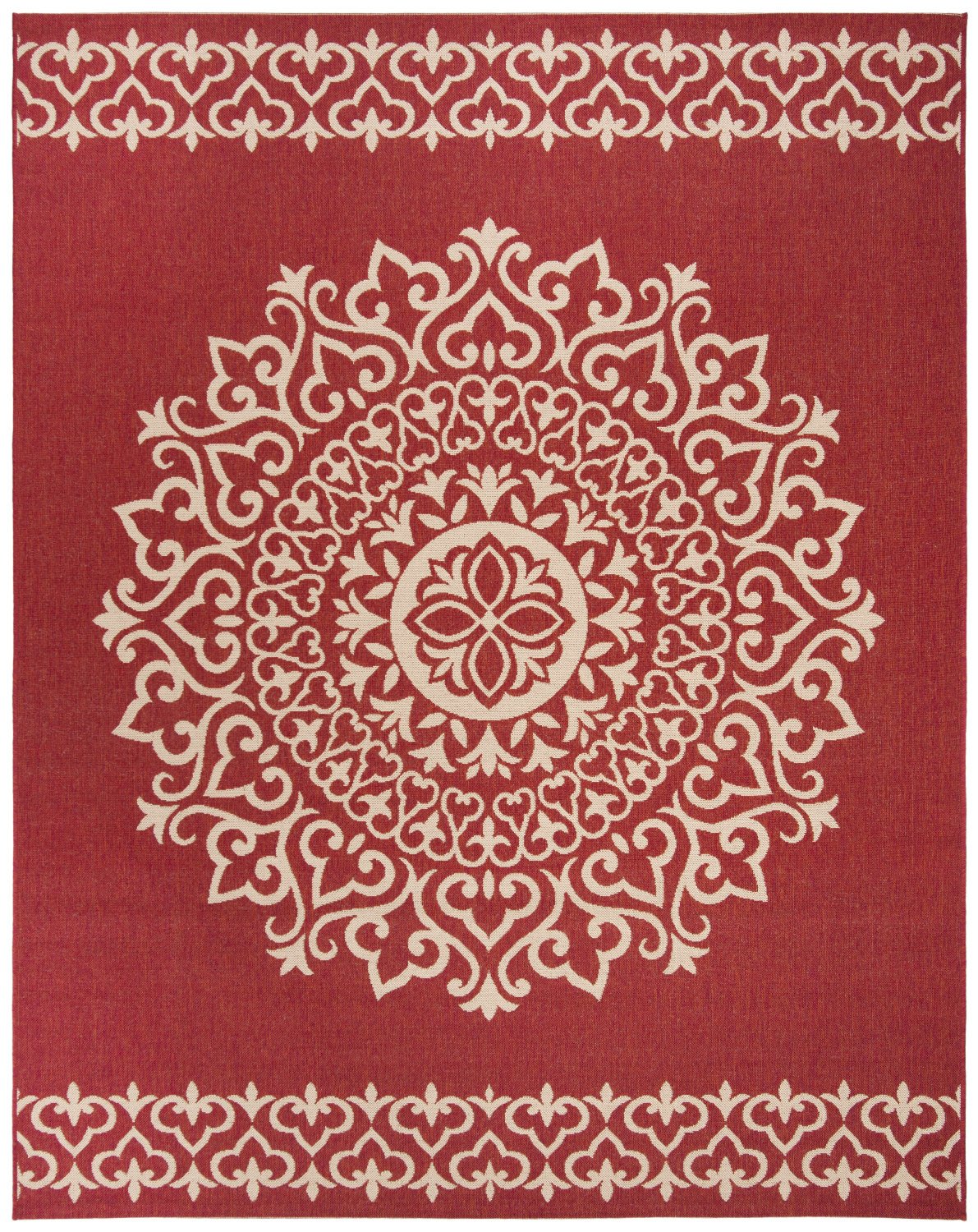Safavieh Clearance Beach House BHS183Q Red Rug
