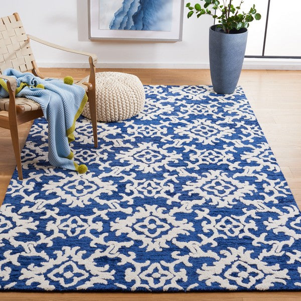 safavieh clearance blossom blm104n navy rug