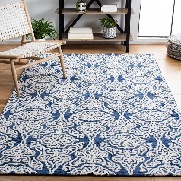 Safavieh Clearance Blossom BLM112N Navy Rug