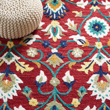 safavieh clearance blossom blm562q red rug
