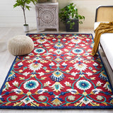 safavieh clearance blossom blm562q red rug
