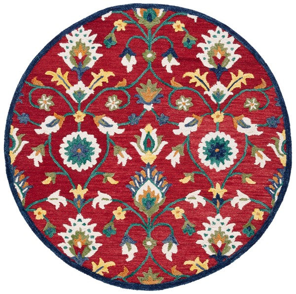 safavieh clearance blossom blm562q red rug