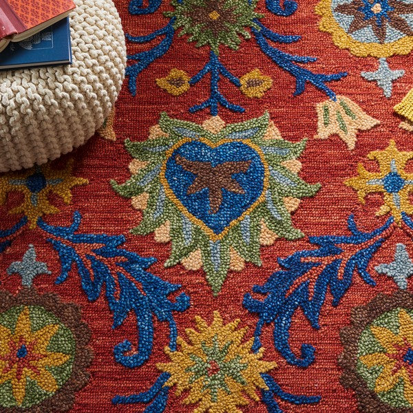 safavieh clearance blossom blm563q red rug