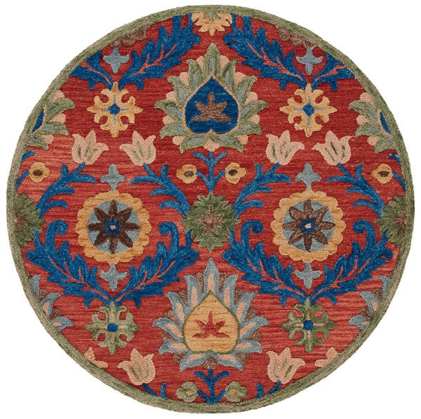 safavieh clearance blossom blm563q red rug