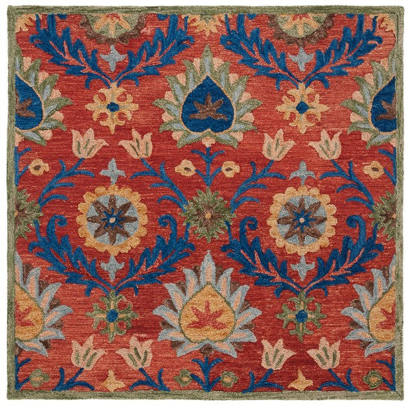 safavieh clearance blossom blm563q red rug