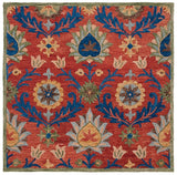safavieh clearance blossom blm563q red rug