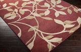 Surya Rug Co. Riley Burgundy Rug | Linen Rugs | Rugs Done Right 