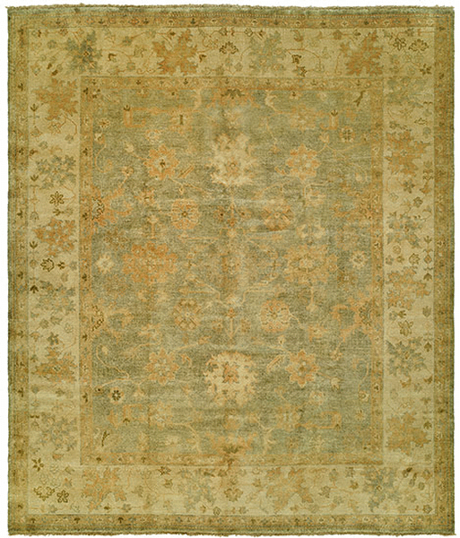 HRI Oushak B-26 Grey Rug