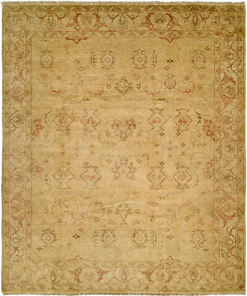 HRI Oushak B-2B Gold Rug